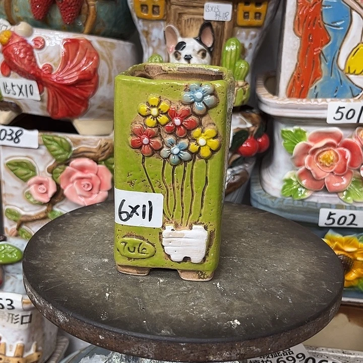 粗陶材质多肉花盆
