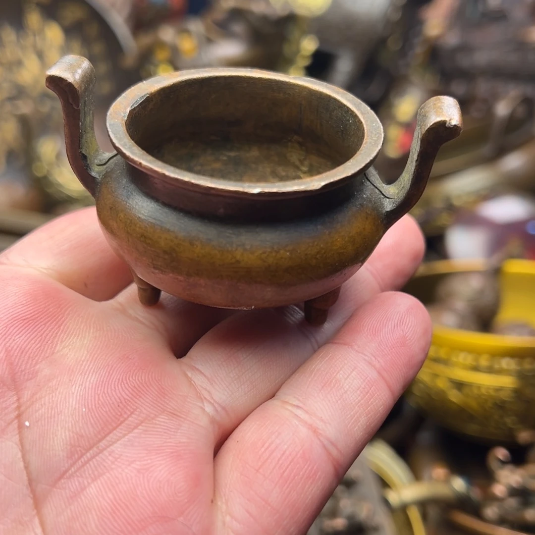 茶壶香炉铜器摆件