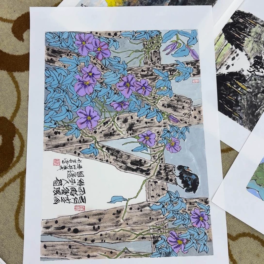 国画唐****d赵履成花鸟花鸟赵