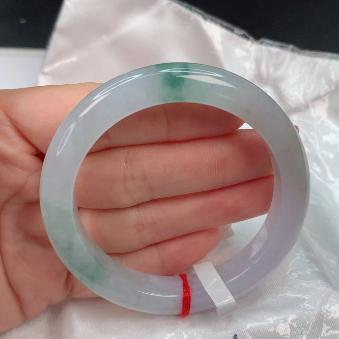 翡翠手镯未镶嵌51-52 飘花