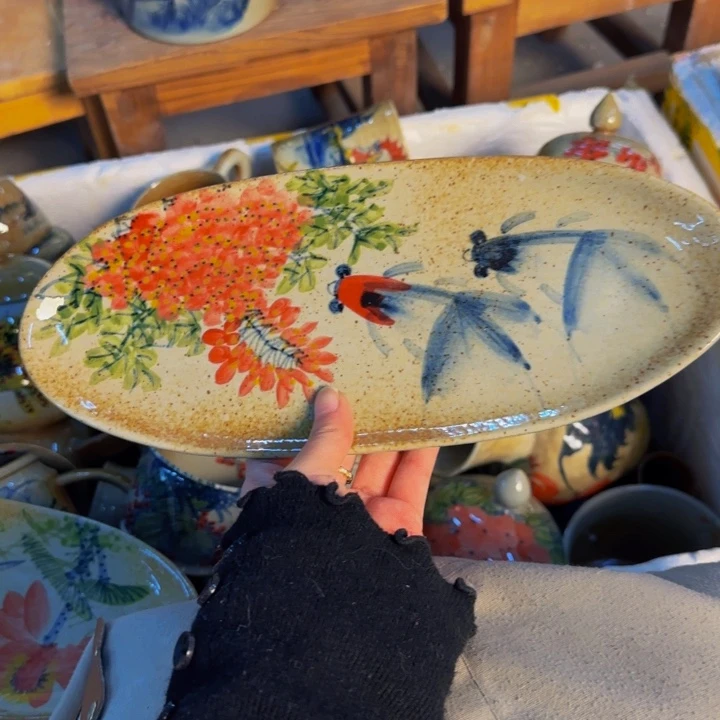 瓷片景德镇陶瓷手工手绘