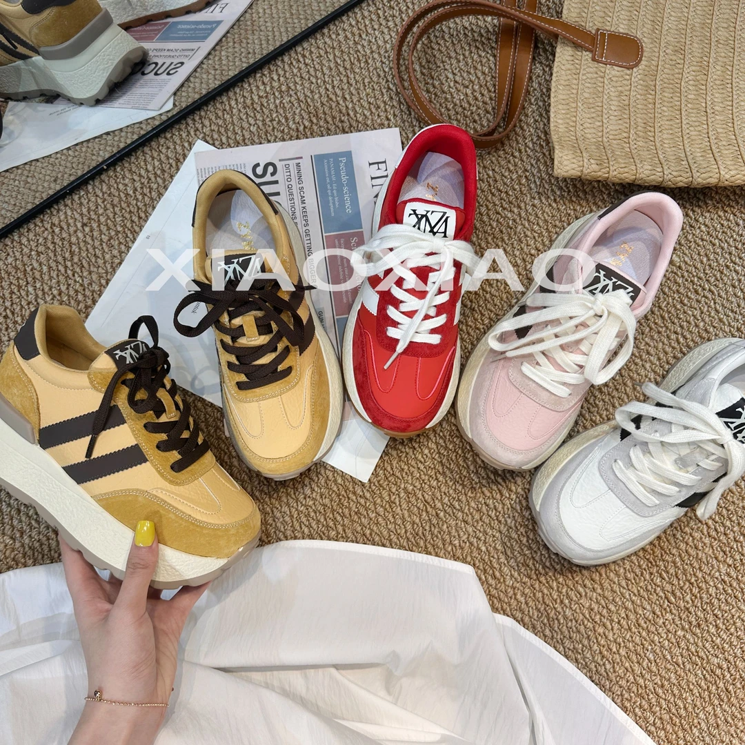 【跑步鞋】8cm小个子内增高休闲鞋厚底鞋早春女鞋G422