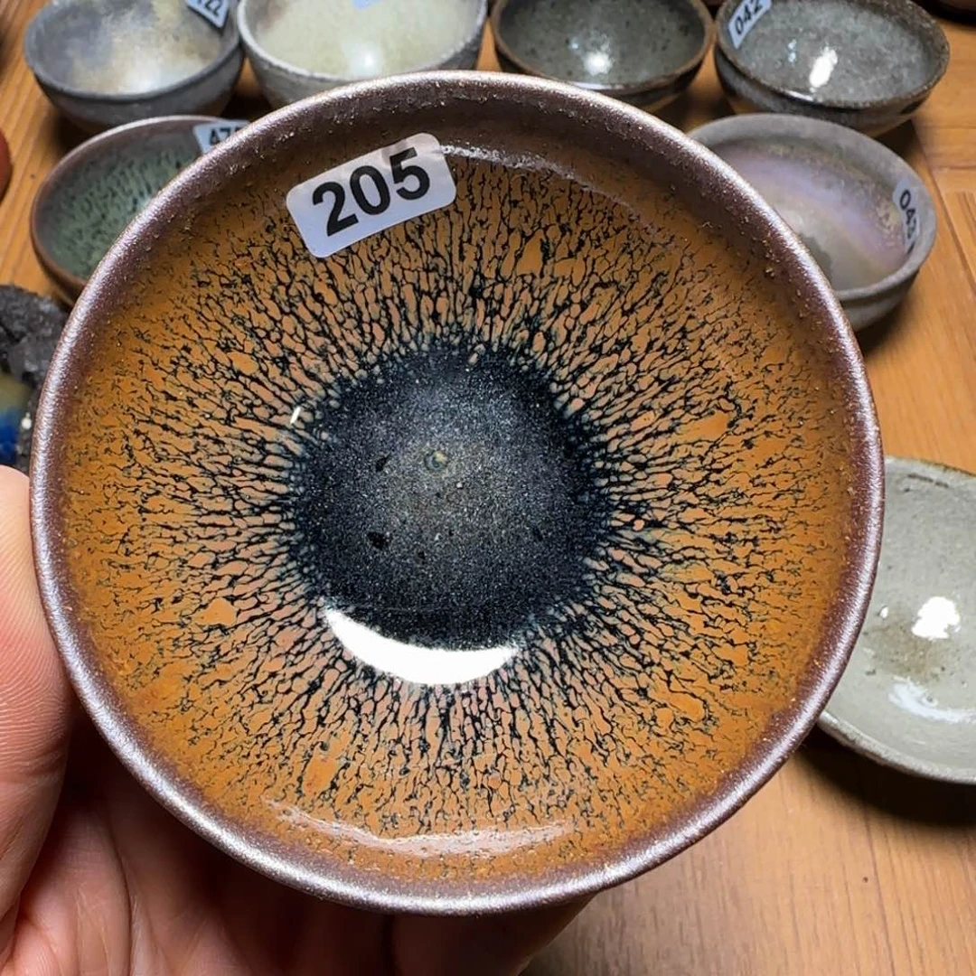 茶盏柴烧建盏闪购链接205粘泪