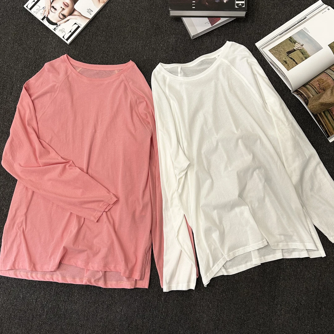 【塔鹿蕾】25年新品简约百搭舒适夏季亲肤透气长袖体恤D095
