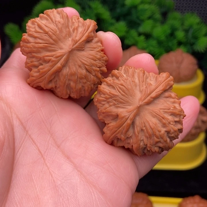 吊坠文玩核桃红豆元宝41全品