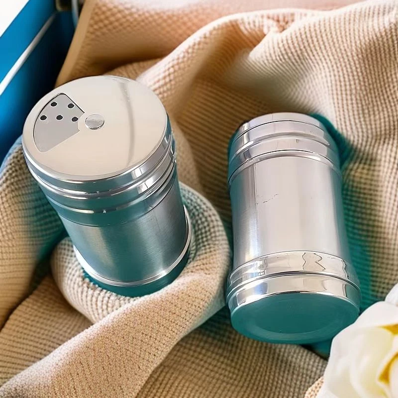 多用厨房不锈钢调料罐烧烤撒料旋转罐家用商用芝麻孜然辣椒粉调味