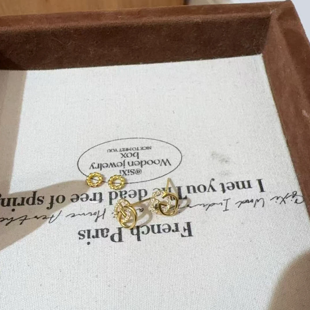 足金精品工艺耳饰