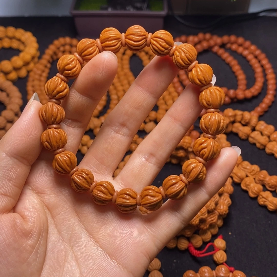 精***）手串桃核秦岭文玩桃核手串