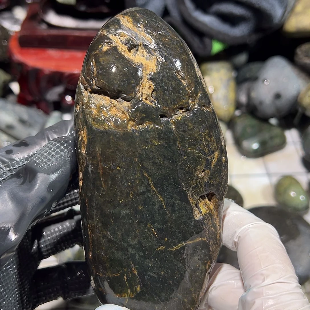 合金蛇纹石玉西藏藏玉药王石鸿****验
