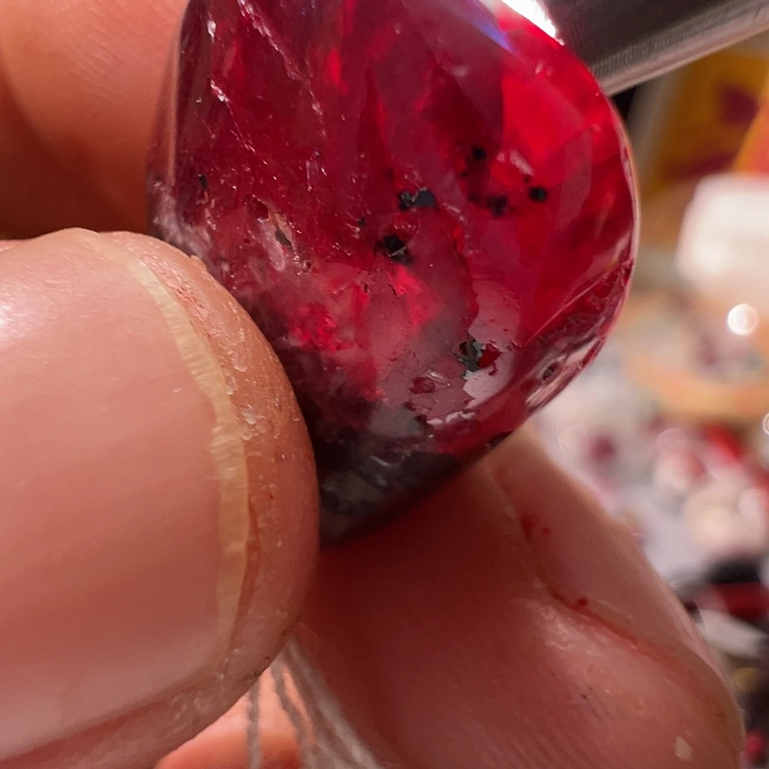 天然辰砂13.8克裸晶体