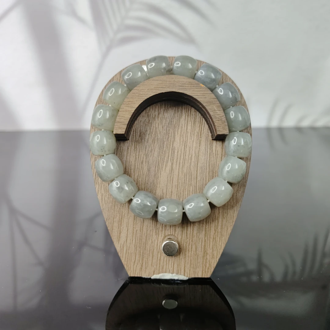 U和田玉青花籽直切手串（卡12）4889