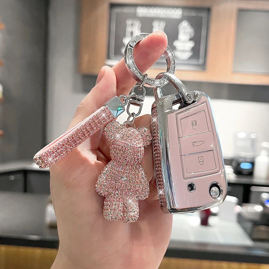 大众钥匙套迈腾帕萨特CC速腾宝来途岳探岳朗逸车途观L凌渡L扣壳包