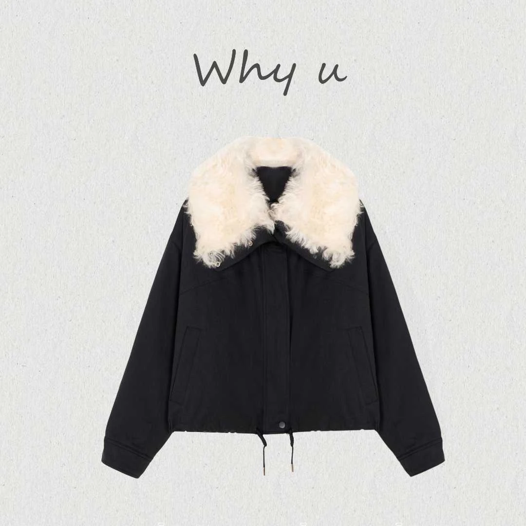 WHY U-25AW秋冬新款洋气时髦毛领保暖鹅绒派克服【影枕】