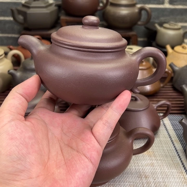 茶壶紫砂二号井中槽清，匣钵烧