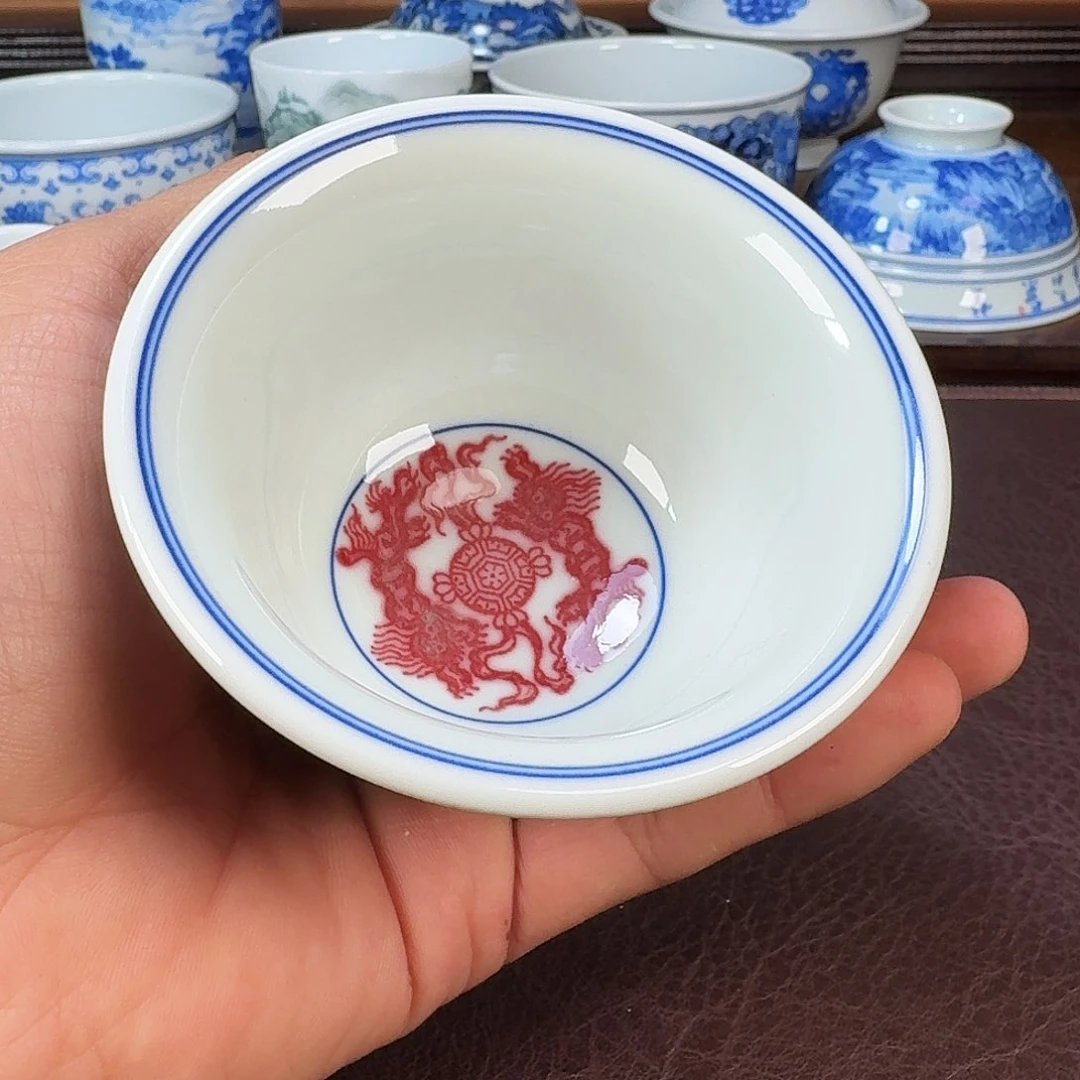 瓷片小**学当代景德镇陶瓷手绘茶具