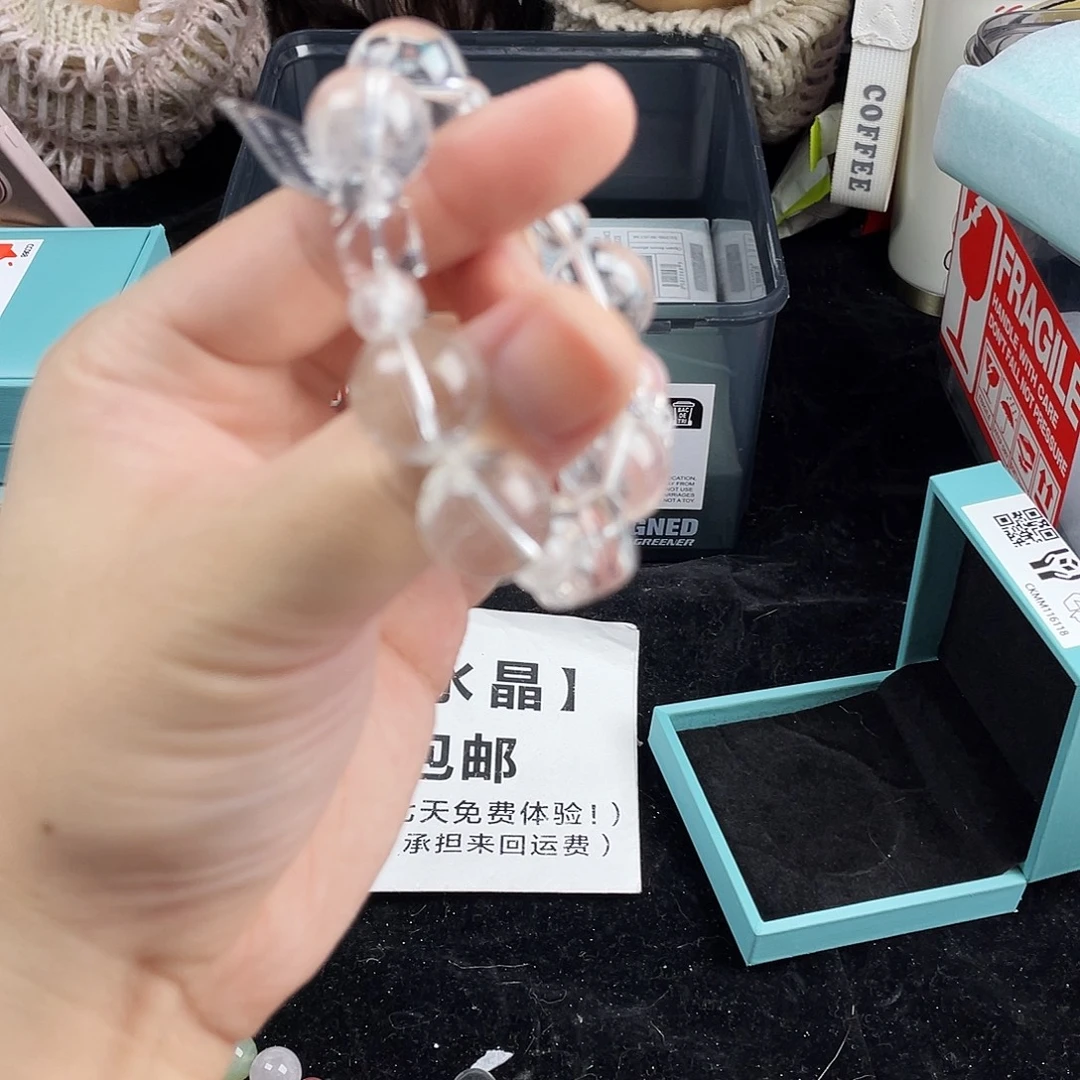 手串银S925镀金镶嵌水晶