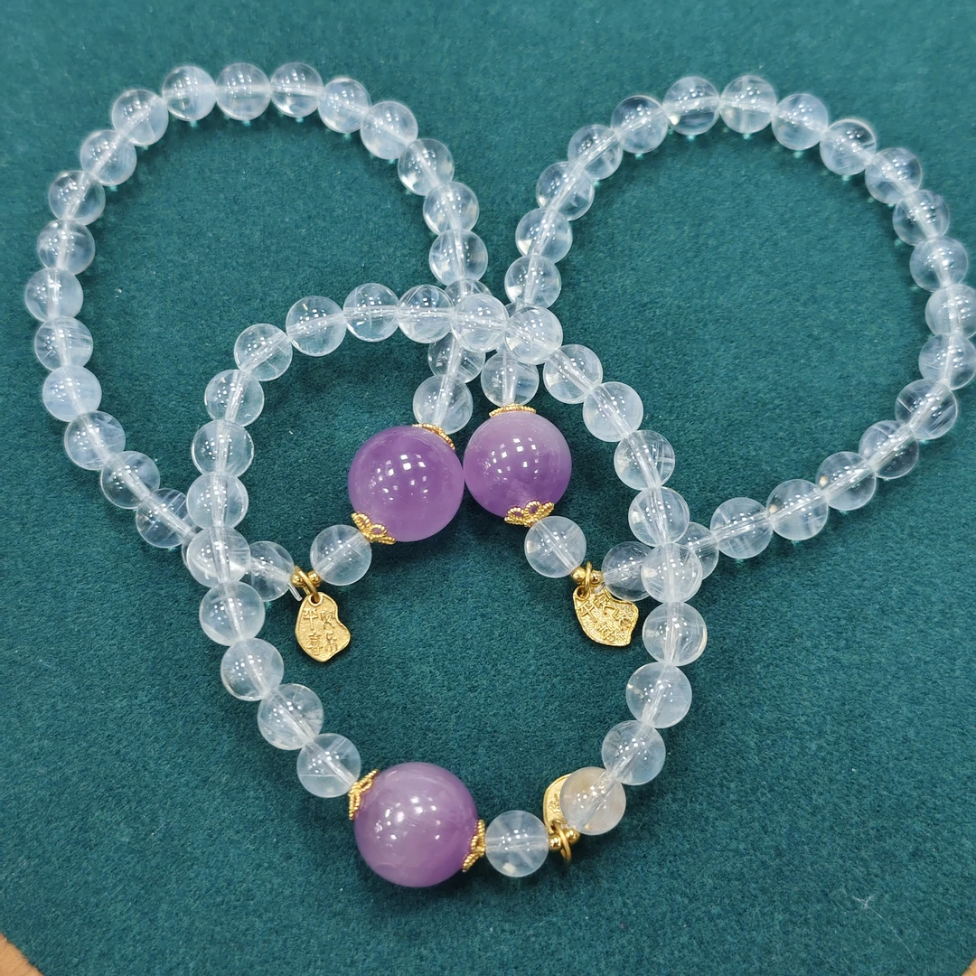 【书记甄选】天然原创蓝针单圈手链 多样性发一件 约7mm XC3950