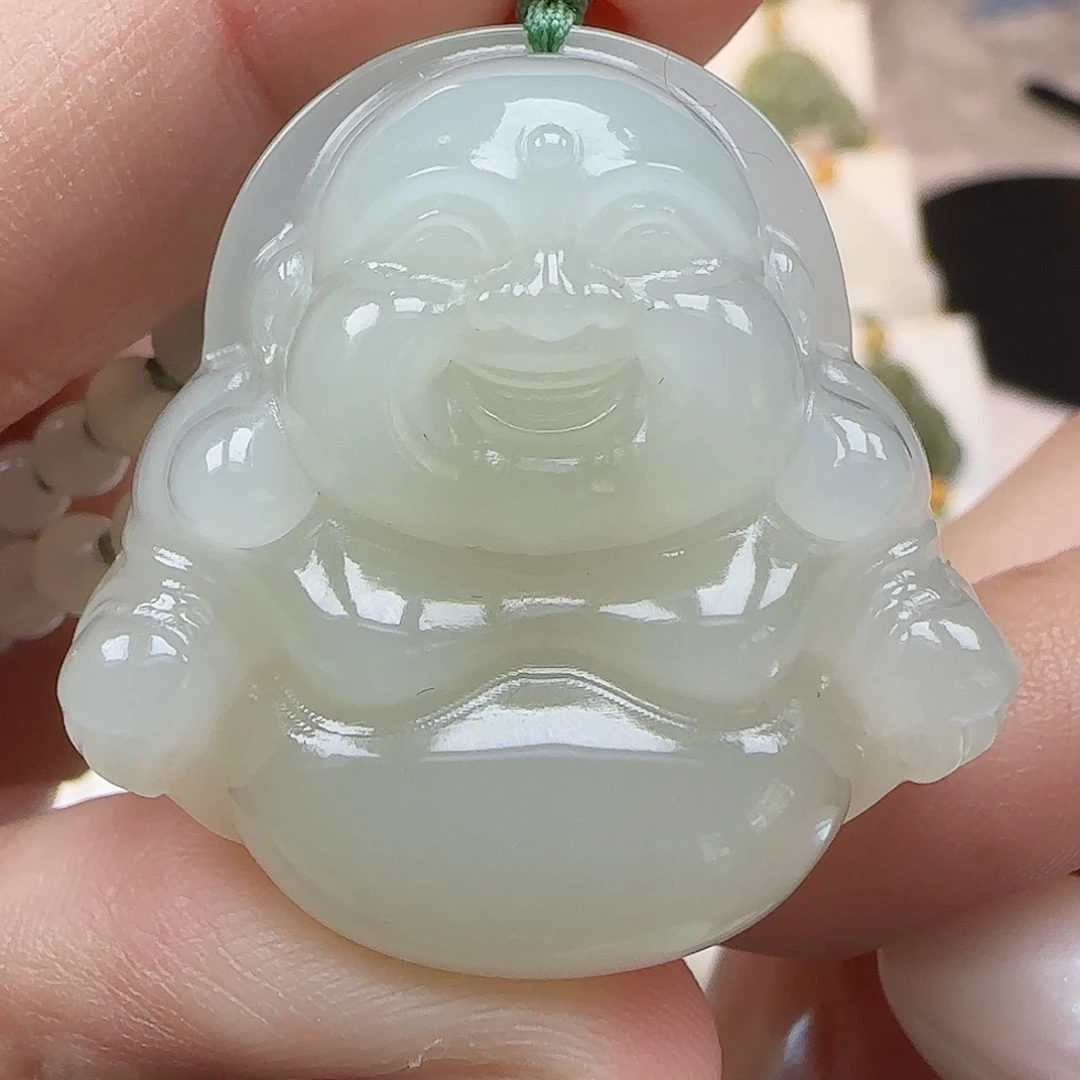 和田玉未镶嵌吊坠(赠链)