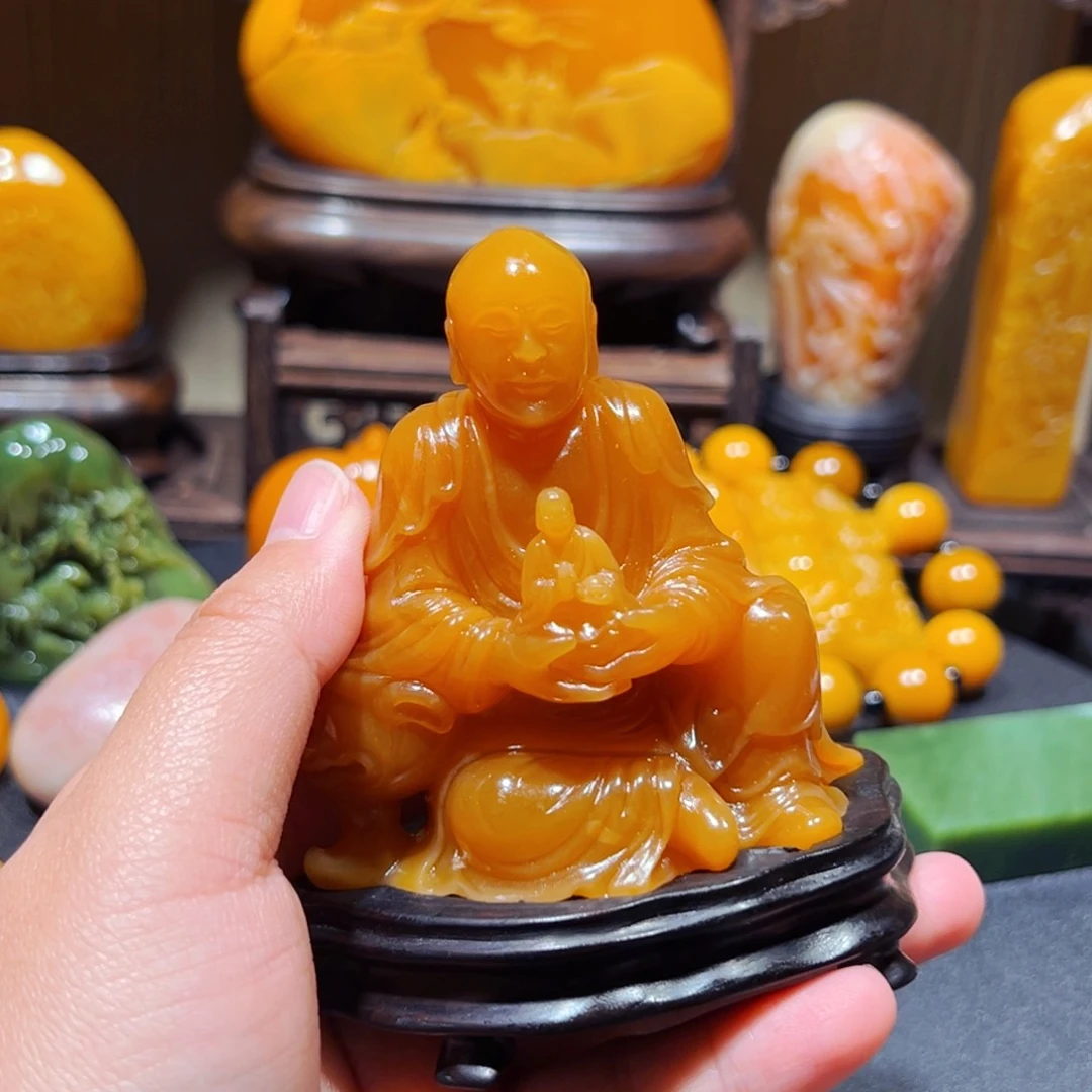 田黄石（****生石雕石雕石雕