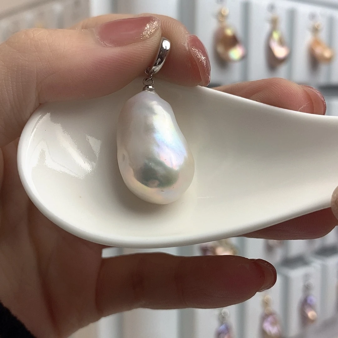 淡水珍珠颈饰银S925镶嵌