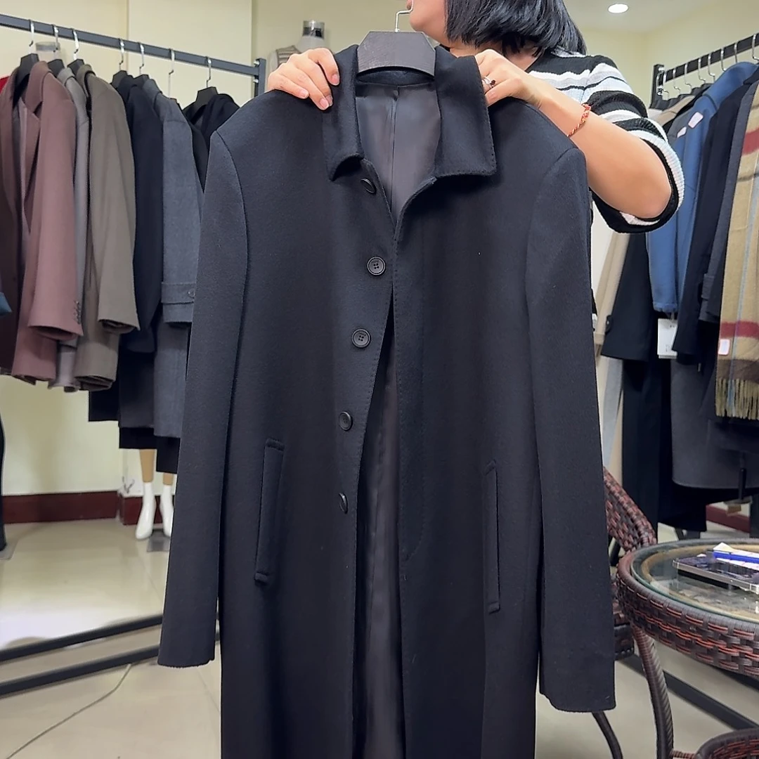 纯羊绒双面尼大衣185码055