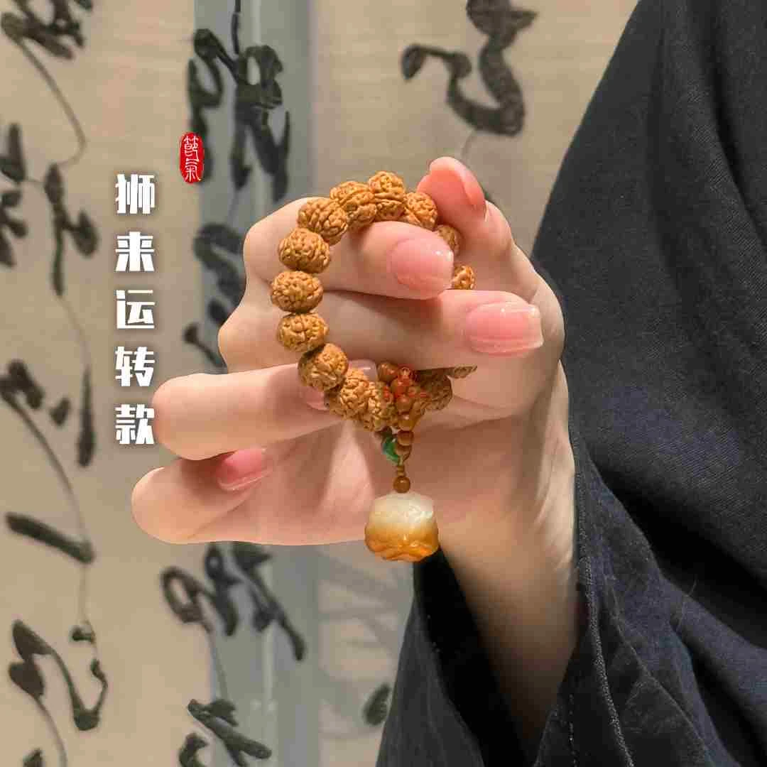 【一念尘】金刚小手捻醒狮橄榄核指尖文玩绕指柔指捻小手捻菩提
