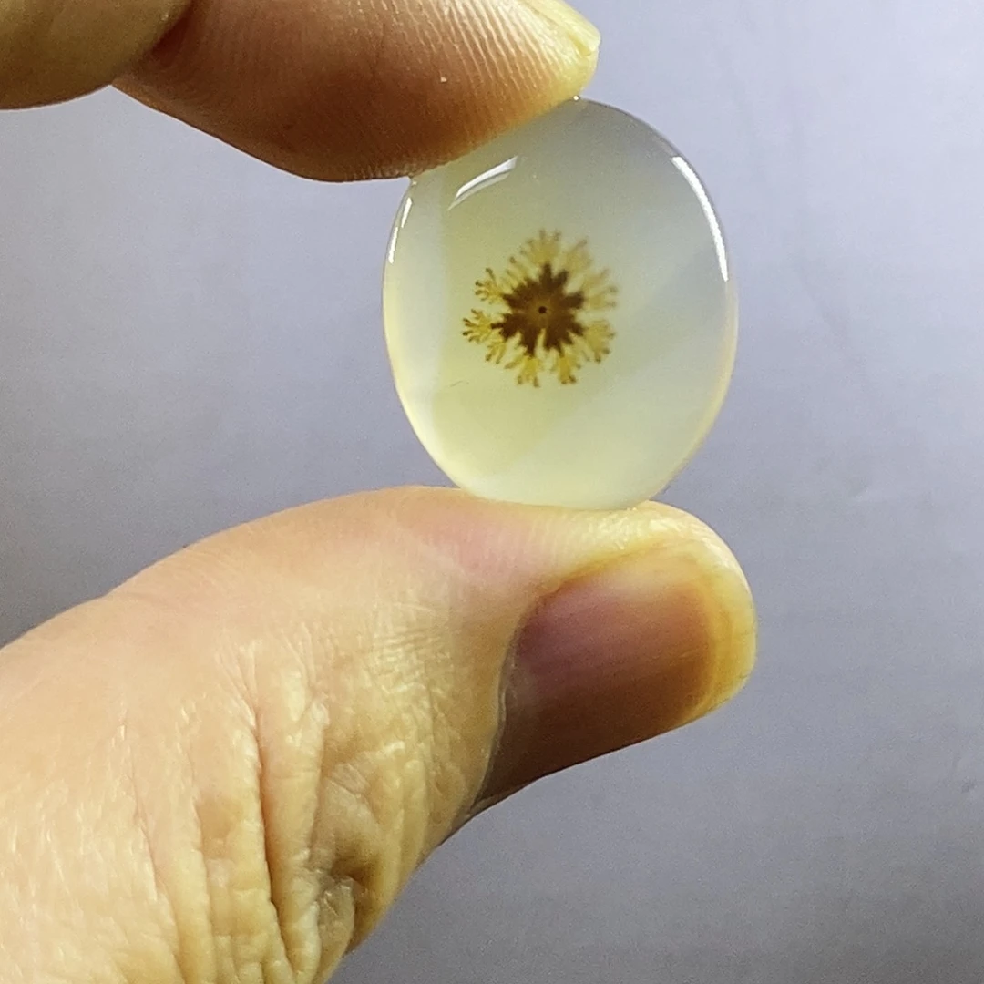 合成碳硅石非金属时尚图纹画面石饰品