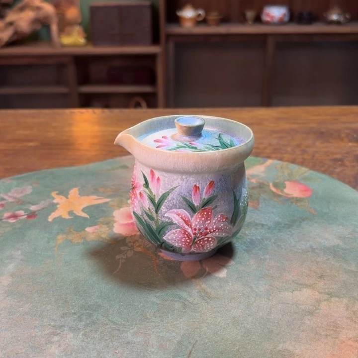 柴烧纯手工手绘陶瓷