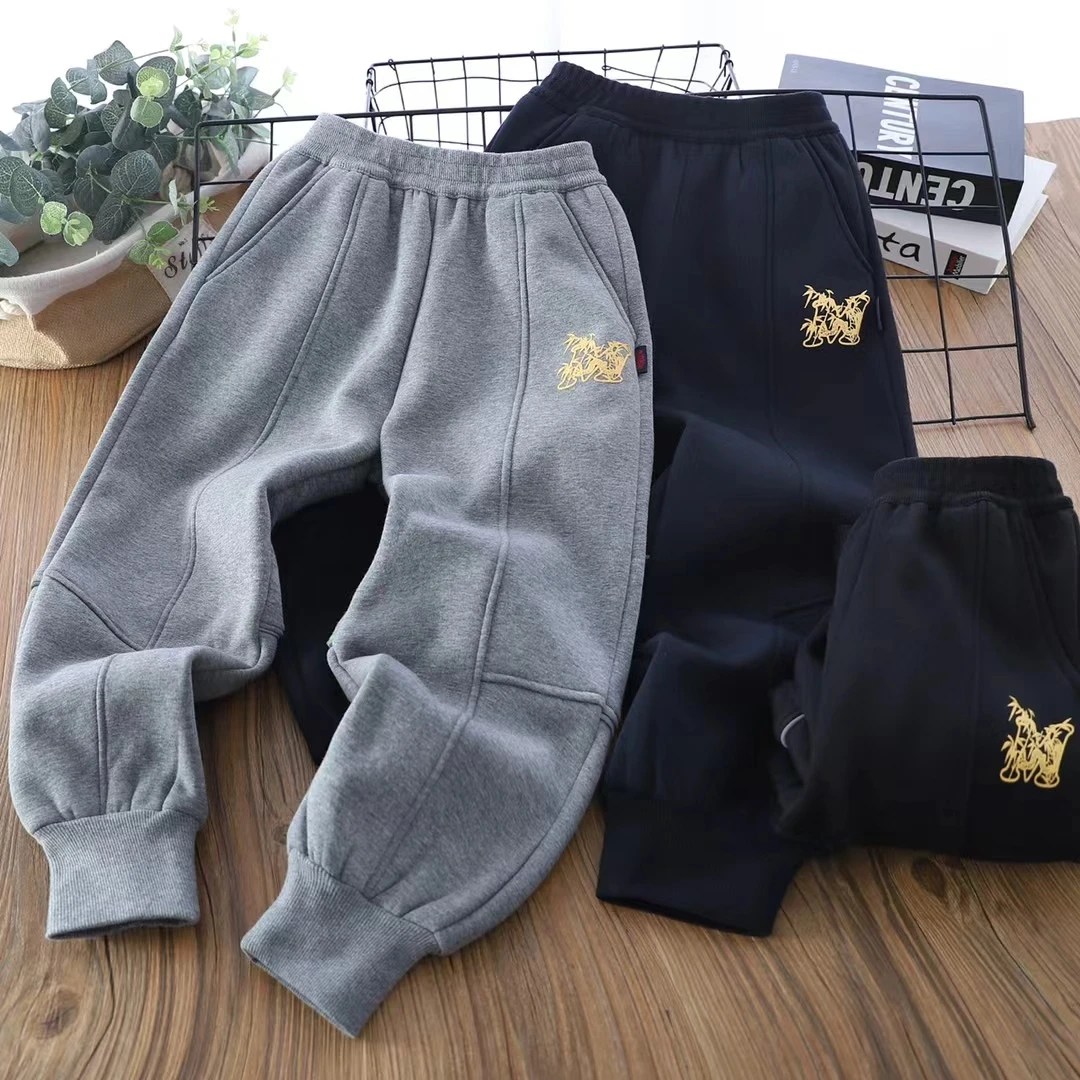 男女童秋冬款新款加绒年款运动休闲裤