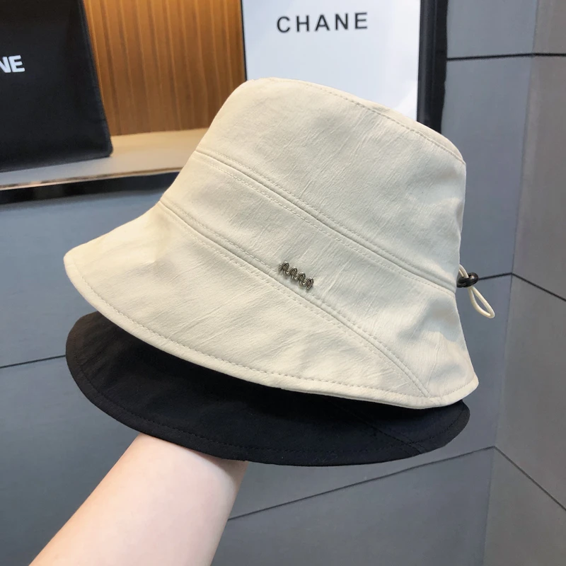 遮阳防晒渔夫帽女春夏款日系高级感素颜百搭盆帽轻薄透气太阳帽子