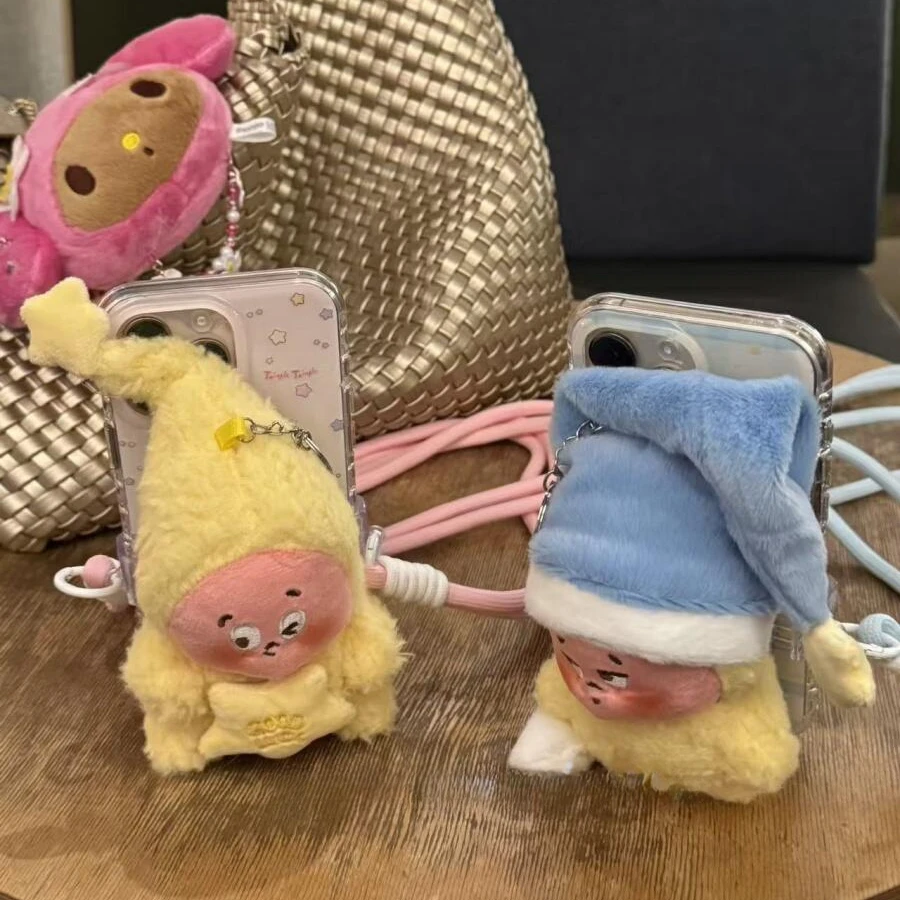 可爱立体毛绒星星人背夹适用苹果16promax手机壳15pro保护套1413