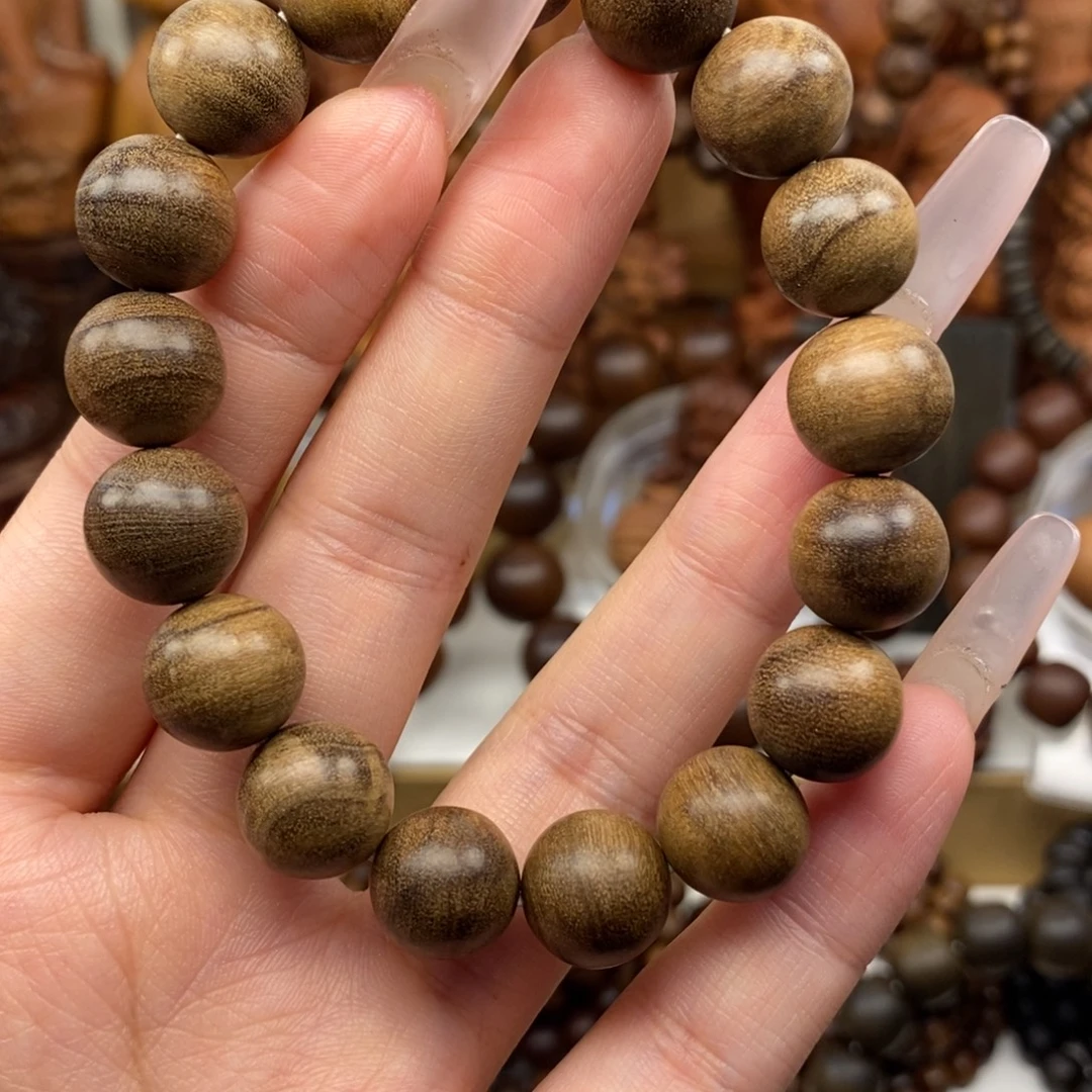 檀香木手串/手链迈索尔老山檀香1.2奶香单圈，瑕疵随机发