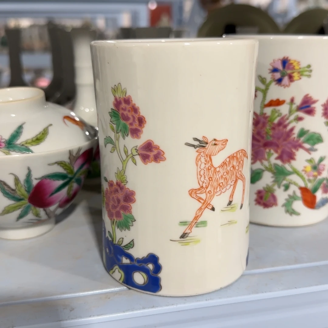 手绘瓷器，全部处理