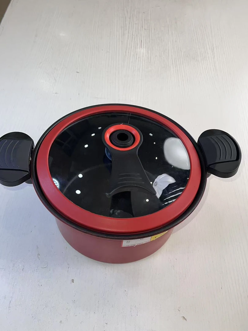 红色双耳微压锅   电器WFY