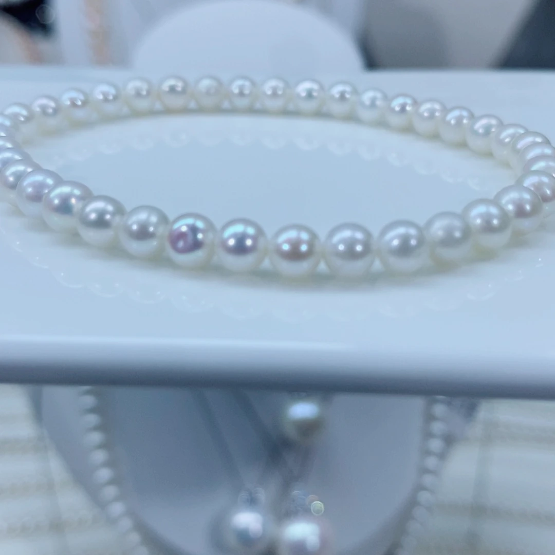 颈饰淡水珍珠银S925镶嵌