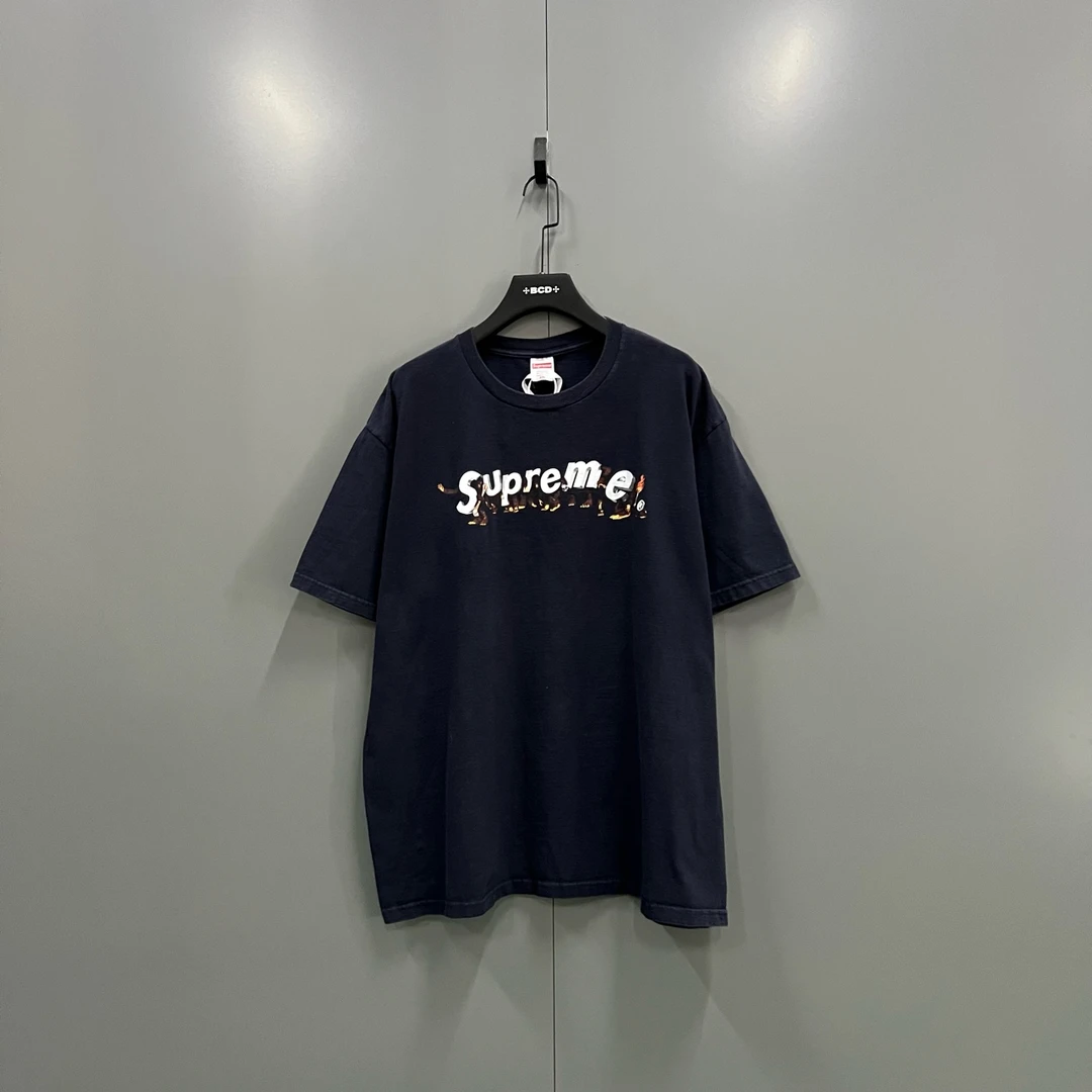 95新 maje a4 Supreme猿人徽标字母短袖 XXL码011606