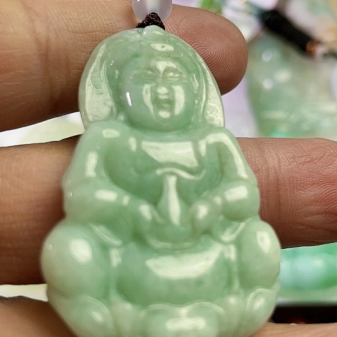 【闪购商品】翡翠项链未镶嵌天然翡翠吊坠