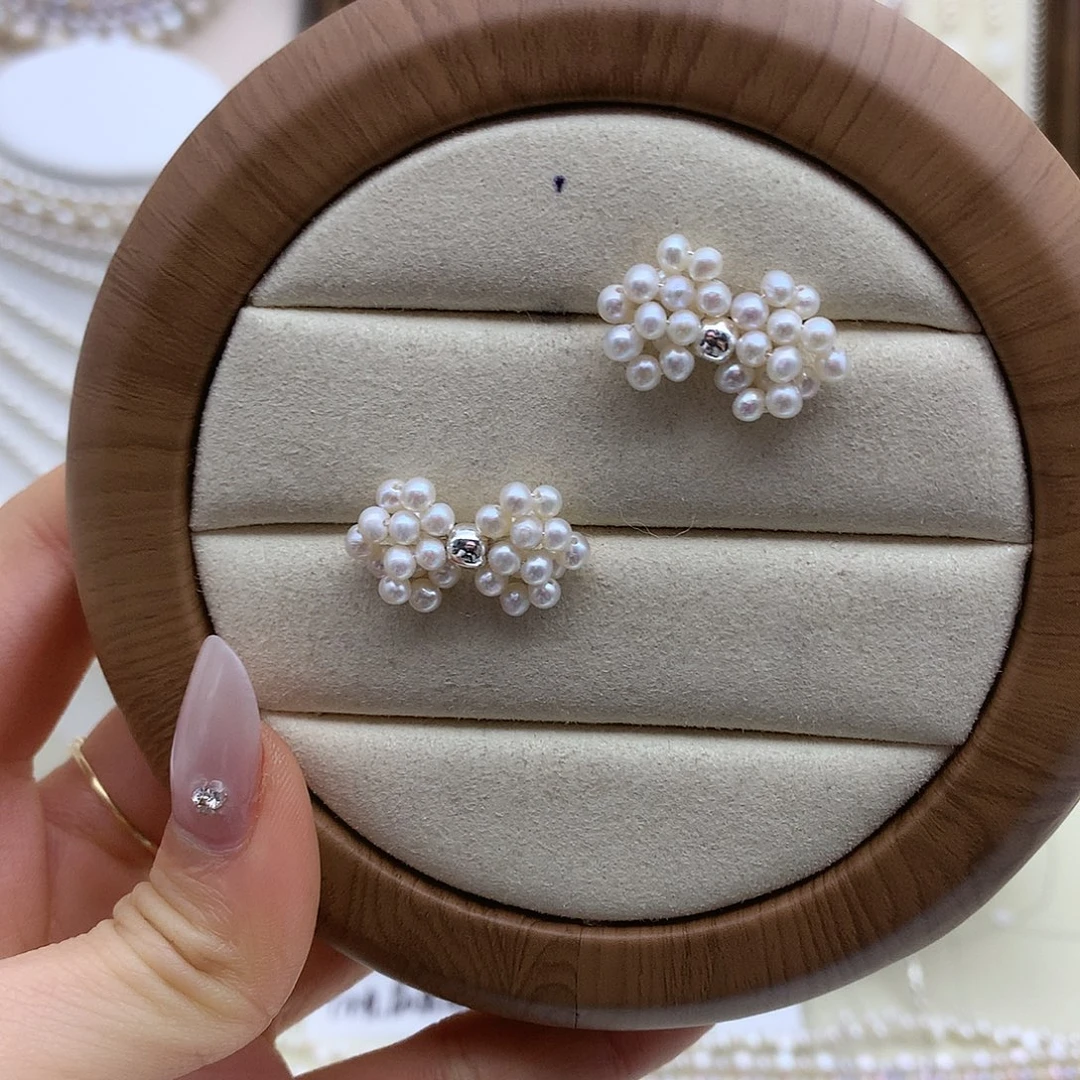 银S925镶嵌淡水珍珠颈饰