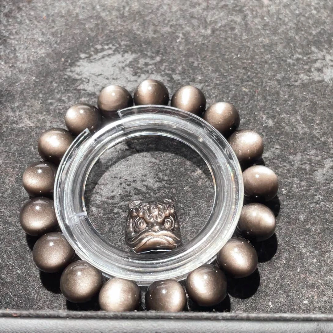 黑曜岩手链未镶嵌?***?