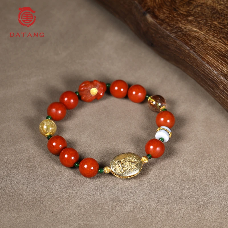 斗姆元君南红18K手链S33796--11