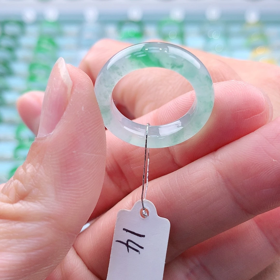 翡翠戒指未镶嵌缅甸翡翠A货