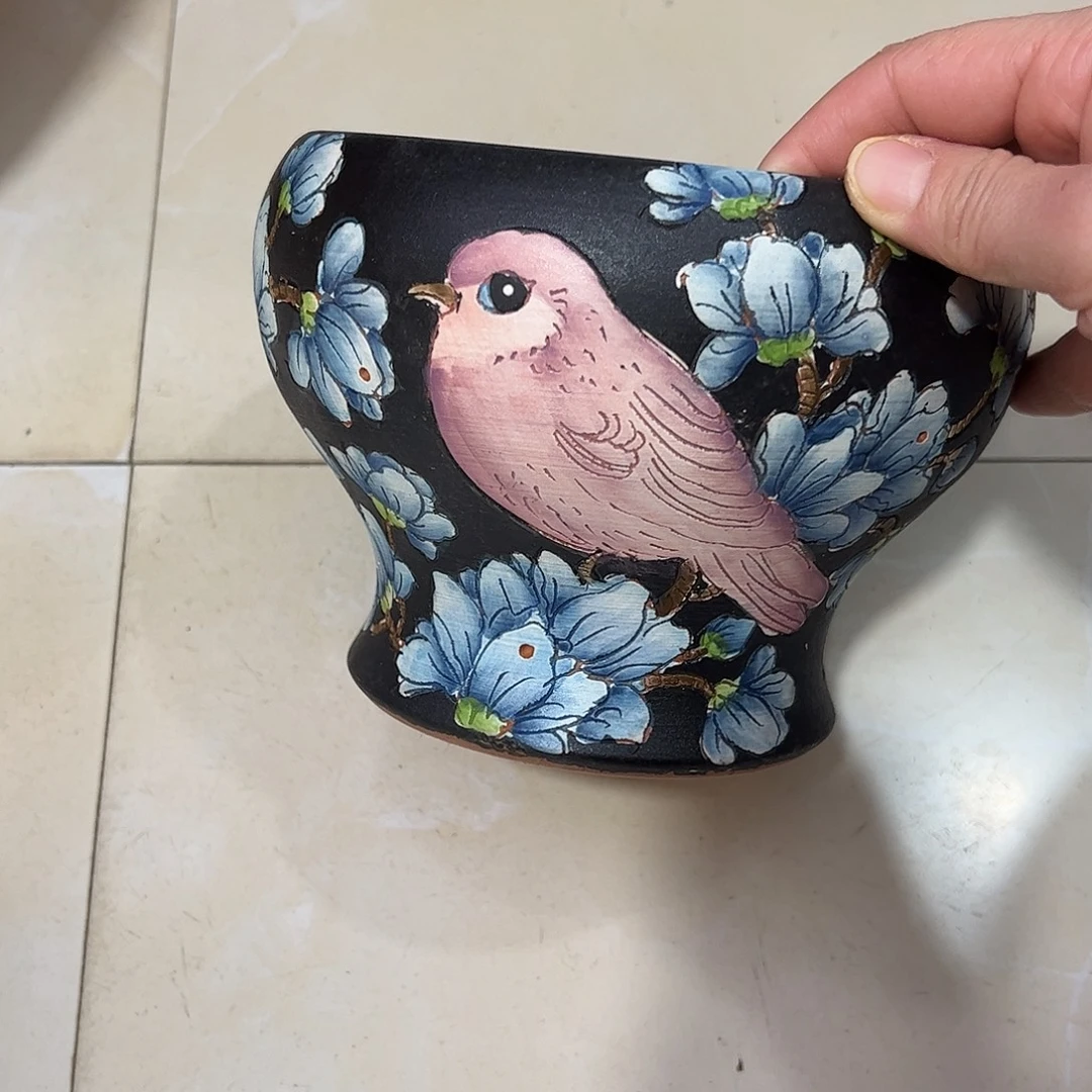 景德镇炫彩手绘口14高12.5