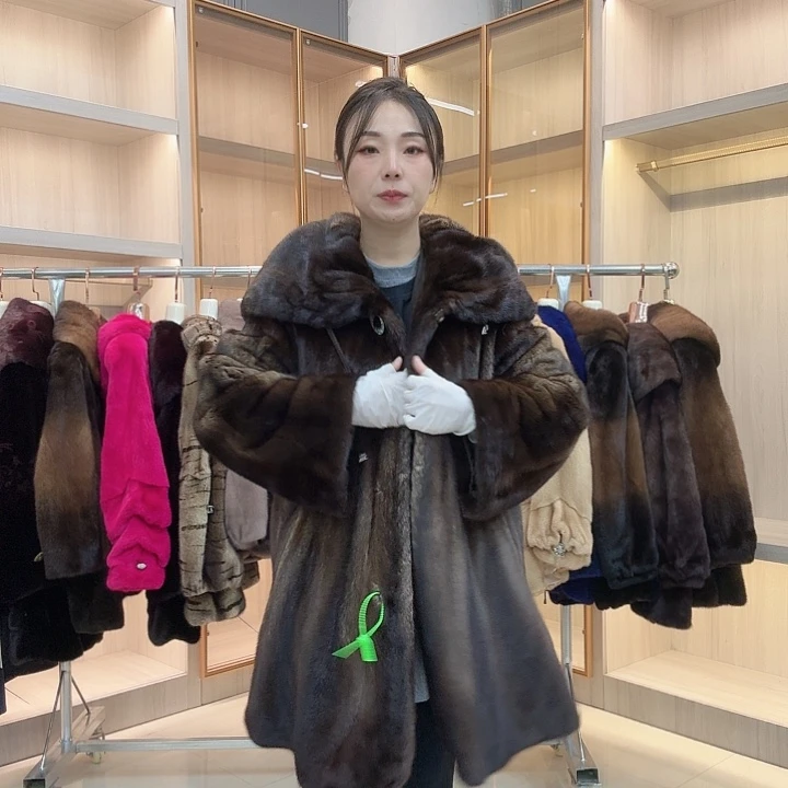 咖色大披肩长款0816