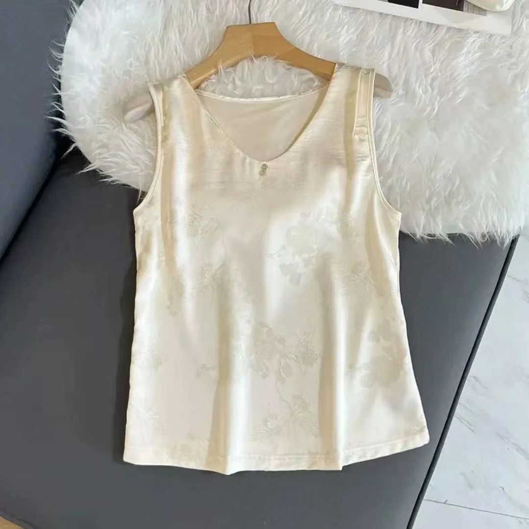 2025新款新中式提花内搭修身气质百搭背心-2025B5071-阿珍