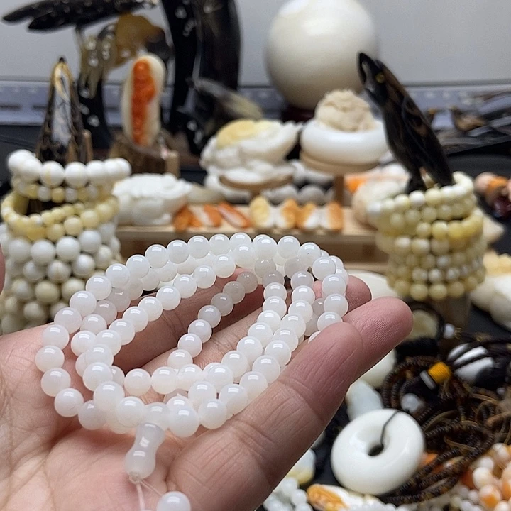 非金属贝壳贝雅轩工艺品玉化亮光0.6多圈