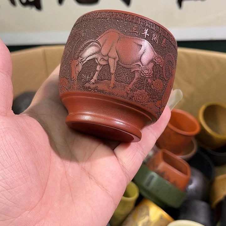 茶杯紫砂全手工紫砂主人杯