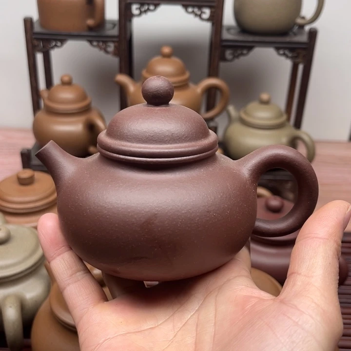 紫砂茶壶紫泥融天220CC