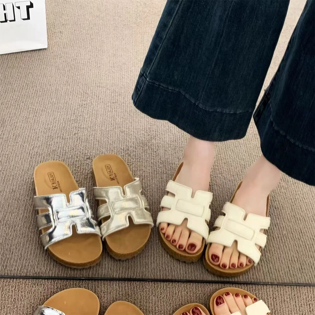 夏休闲款法式拖鞋女新款配裙子仙女风拖鞋5223