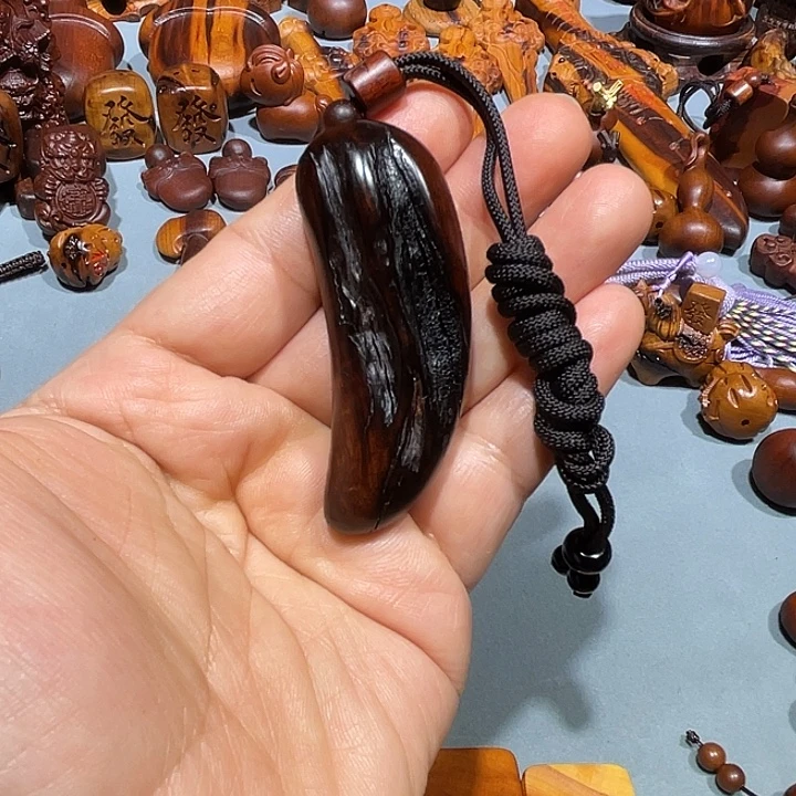 如***观雷击枣木吊坠款项链