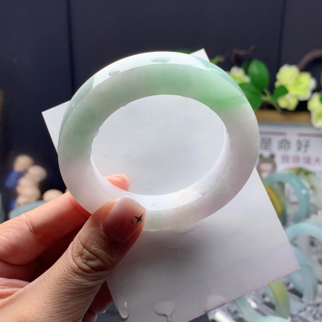 定制翡翠未镶嵌翡翠手镯52.60